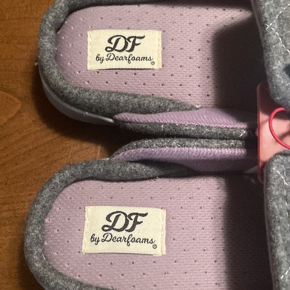 🌸NWT DEARFOAMS Womens Memory Foam Slippers - size Medium 7/8 - Picture 7 of 16